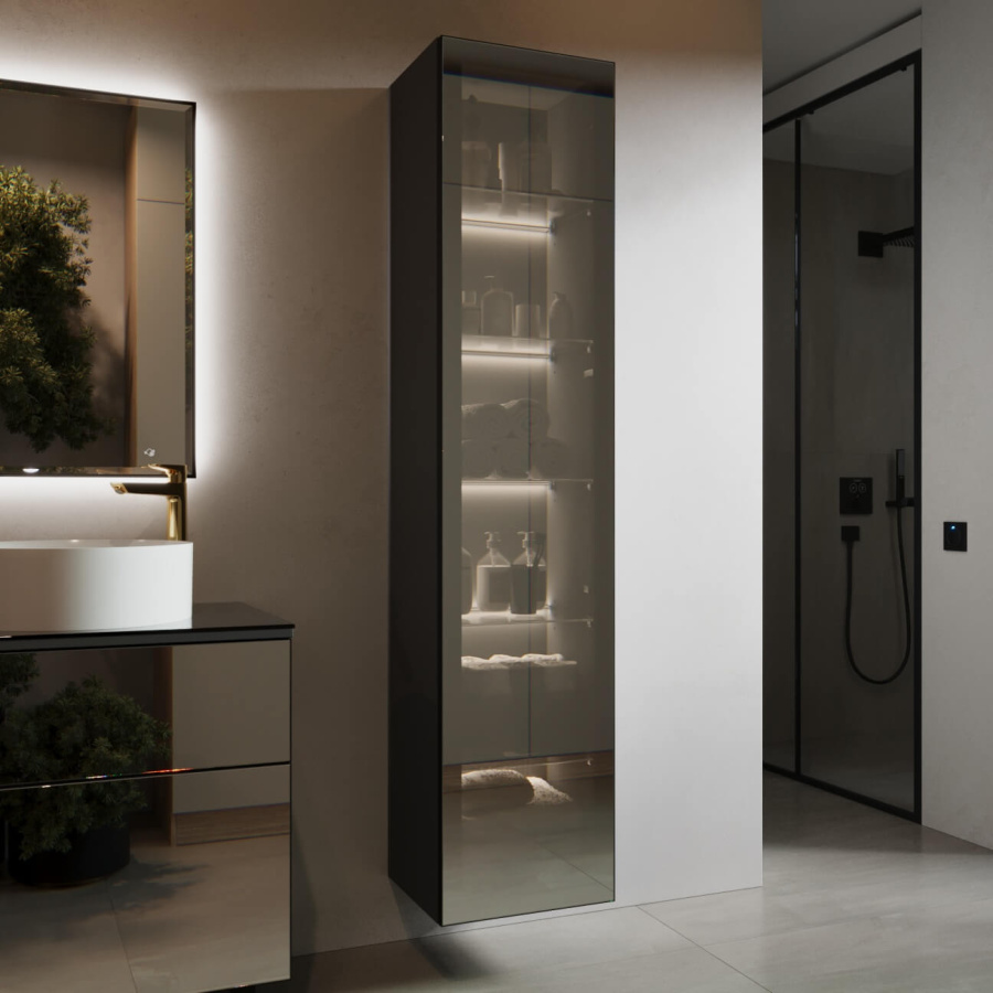 Пенал навесной FRESCO 350 с рамочным фасадом