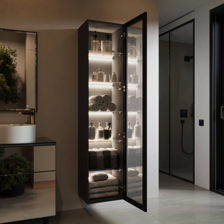 Пенал навесной FRESCO 350 с рамочным фасадом